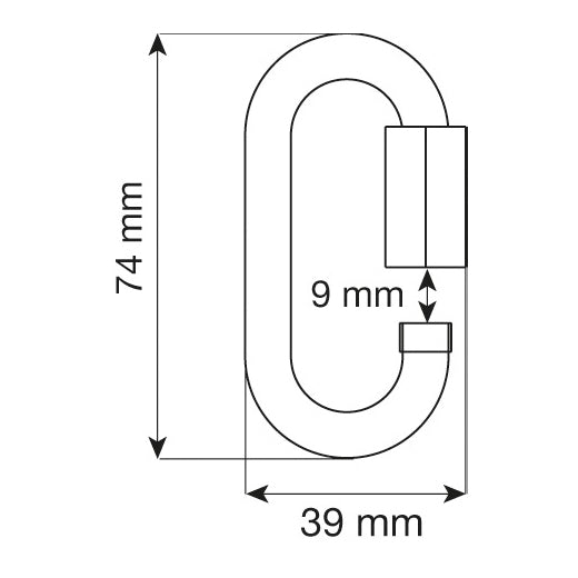 Steel Oval Quick Link