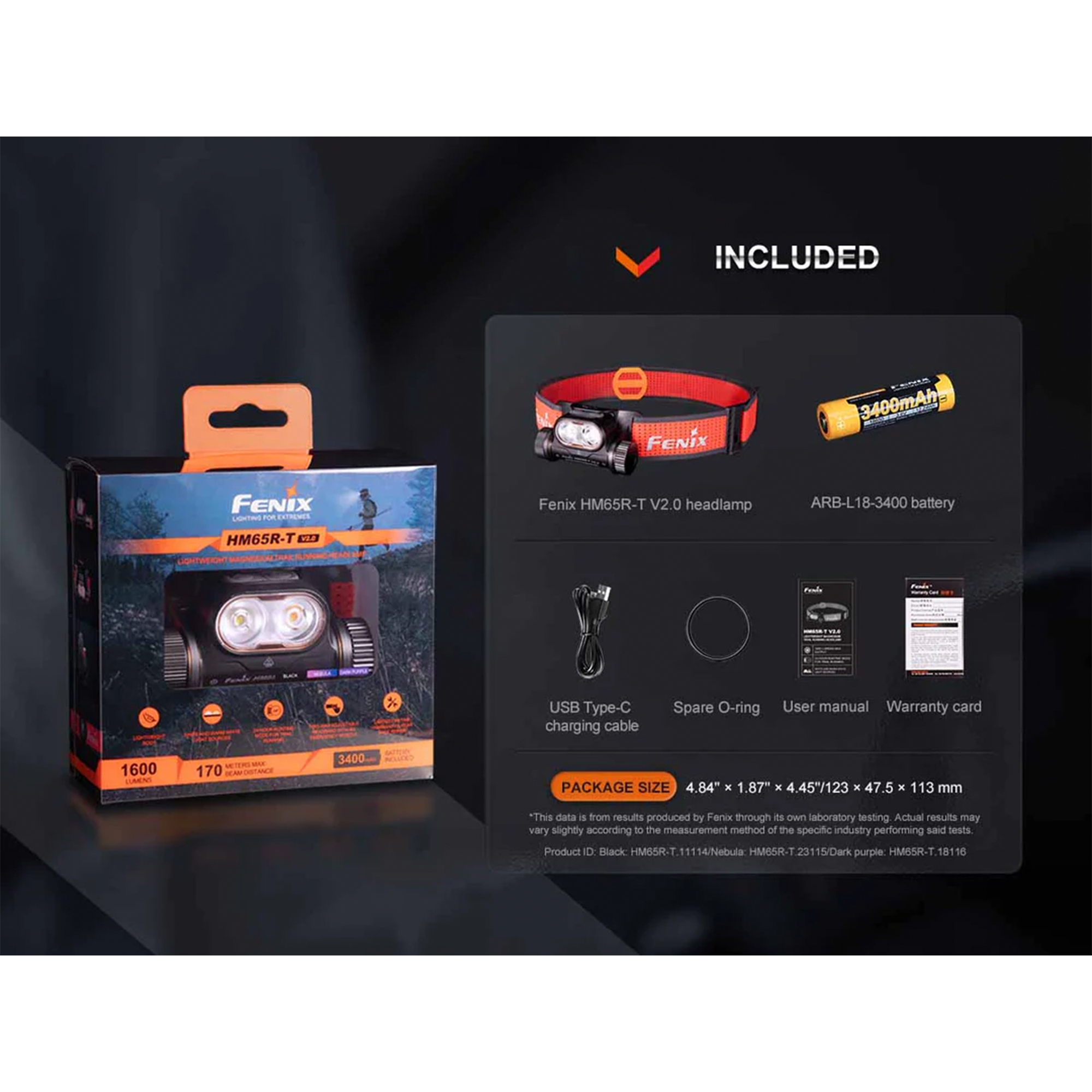 HM65R-T V2.0 Rechargeable Headlamp