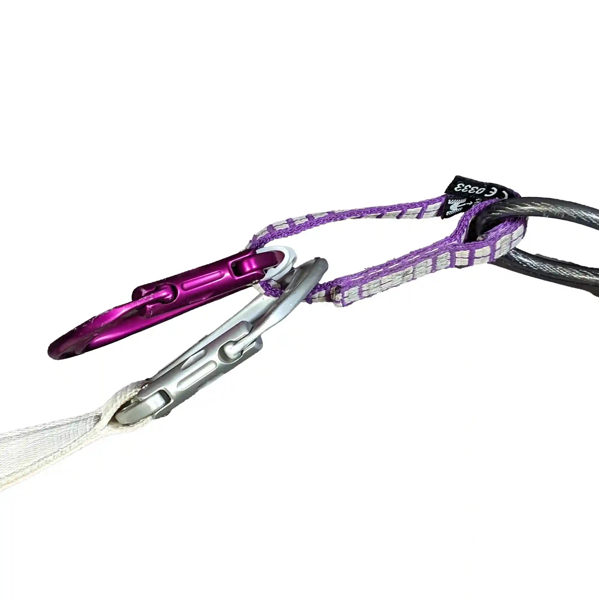 Flip-Stop Cam Carabiner Stabilizers