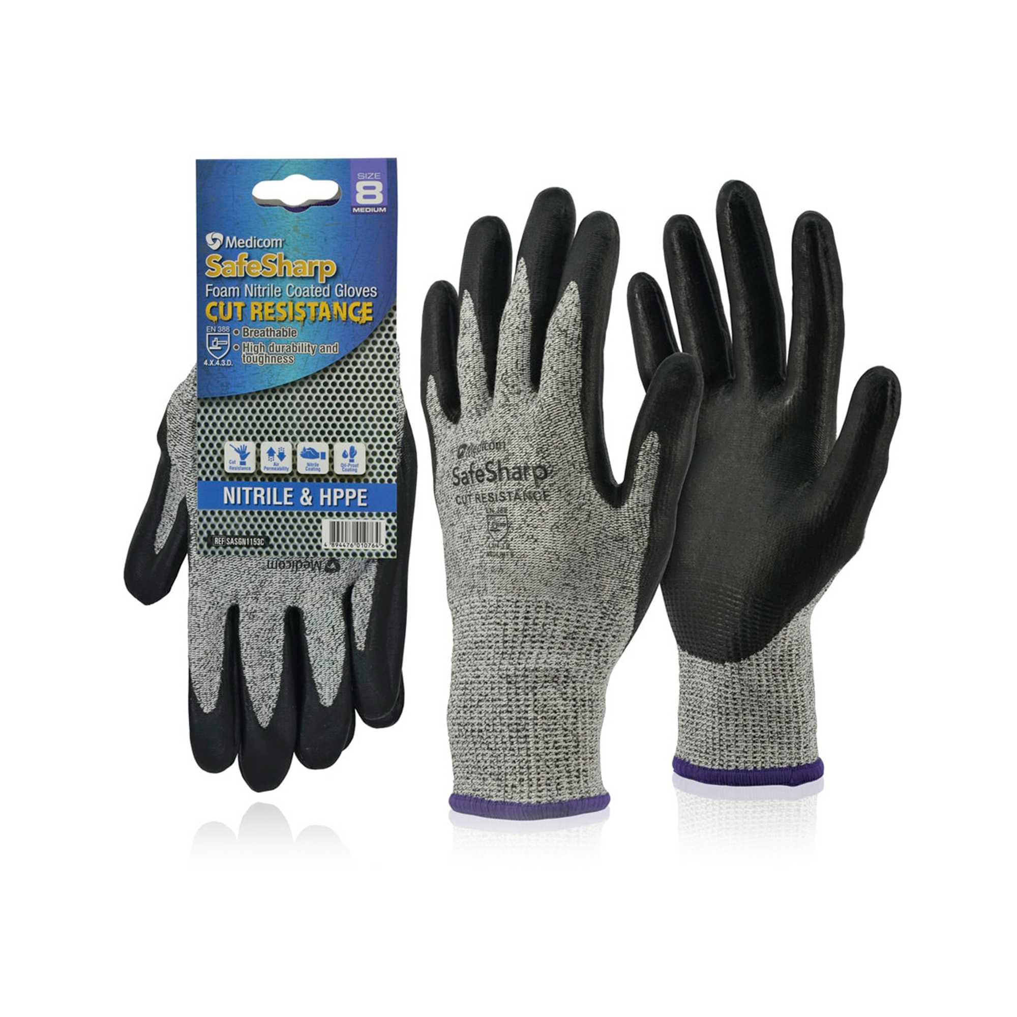 Cut Resistant Nitrile Gloves
