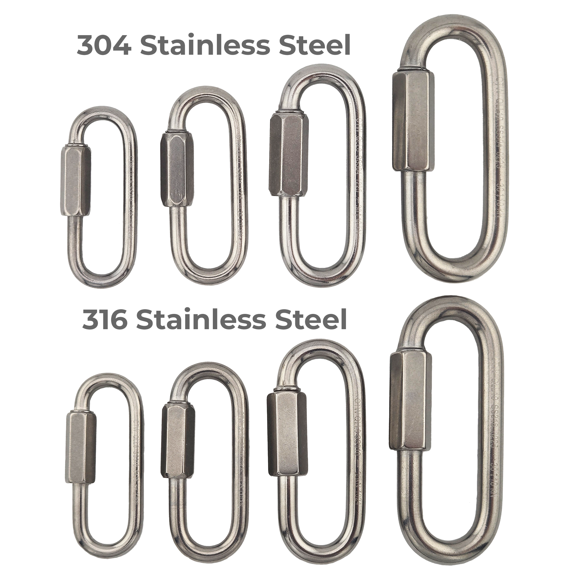 Long Stainless Steel Quick Link