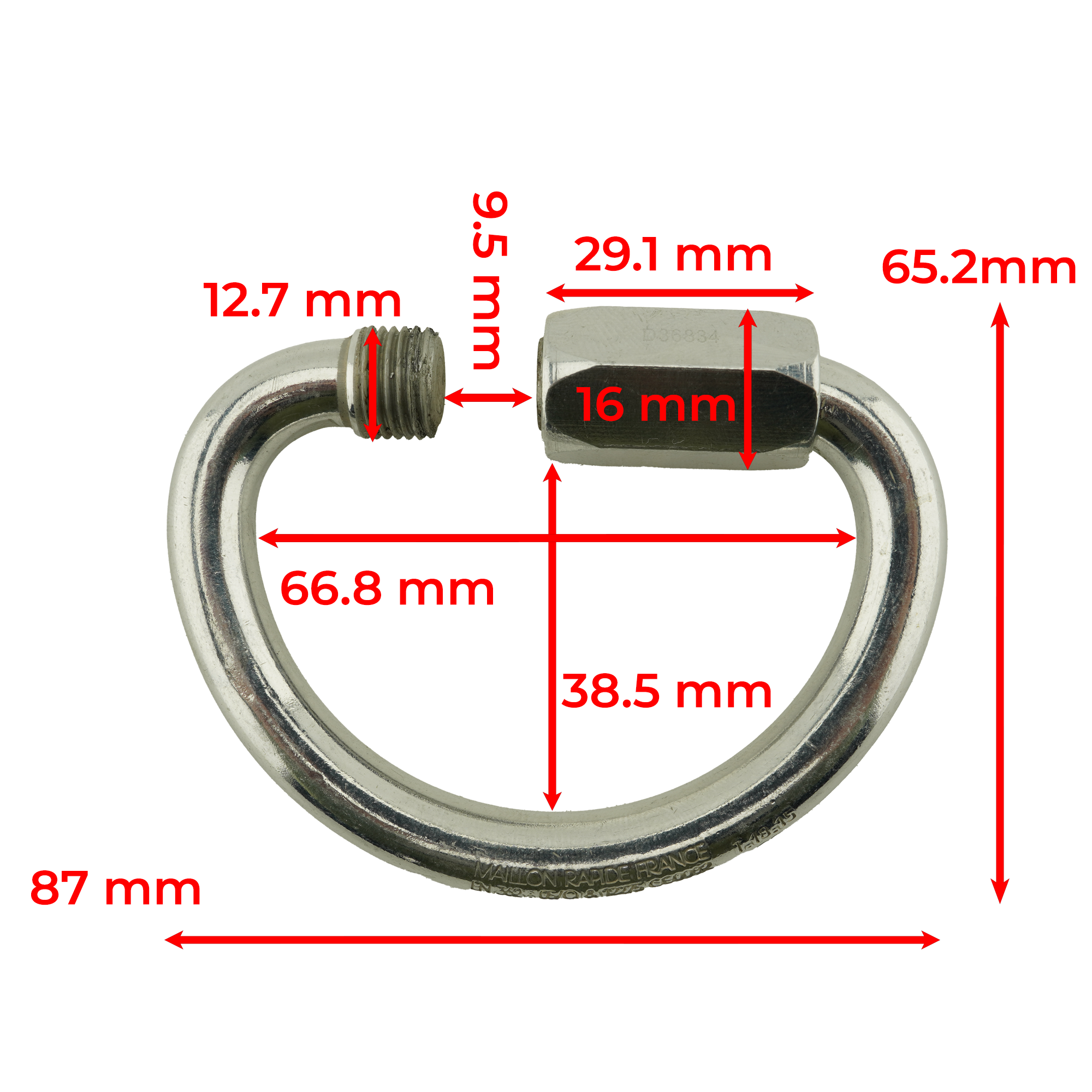 Aluminum Half Moon Quick Link