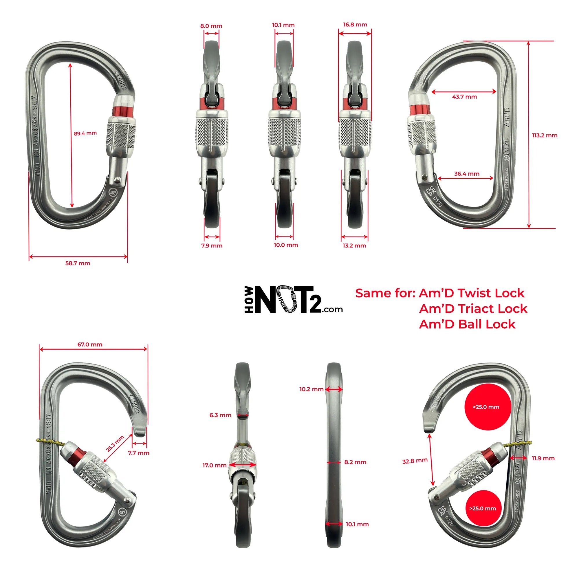 Petzl Am'D Triact-Lock Carabiner