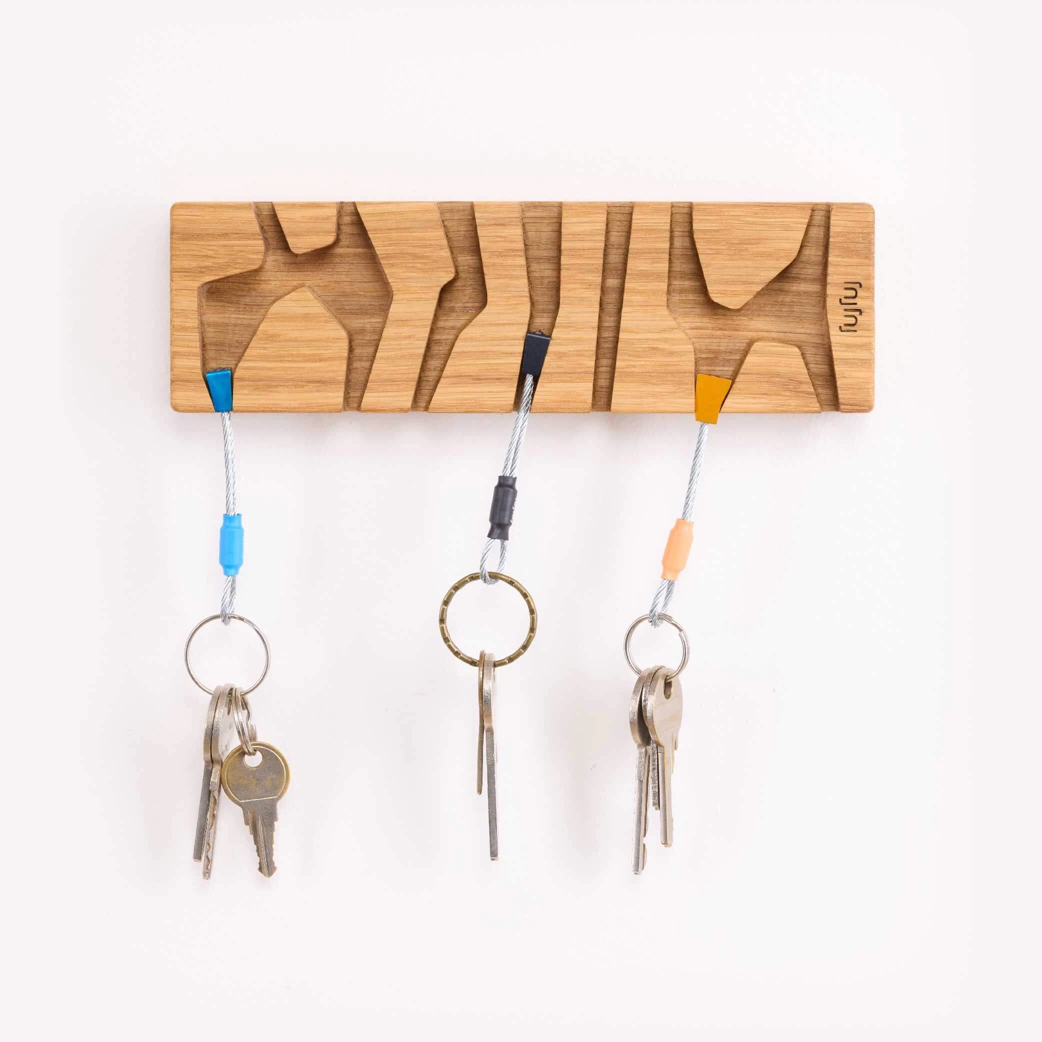 Key Holder for Climbers - Oak Wood