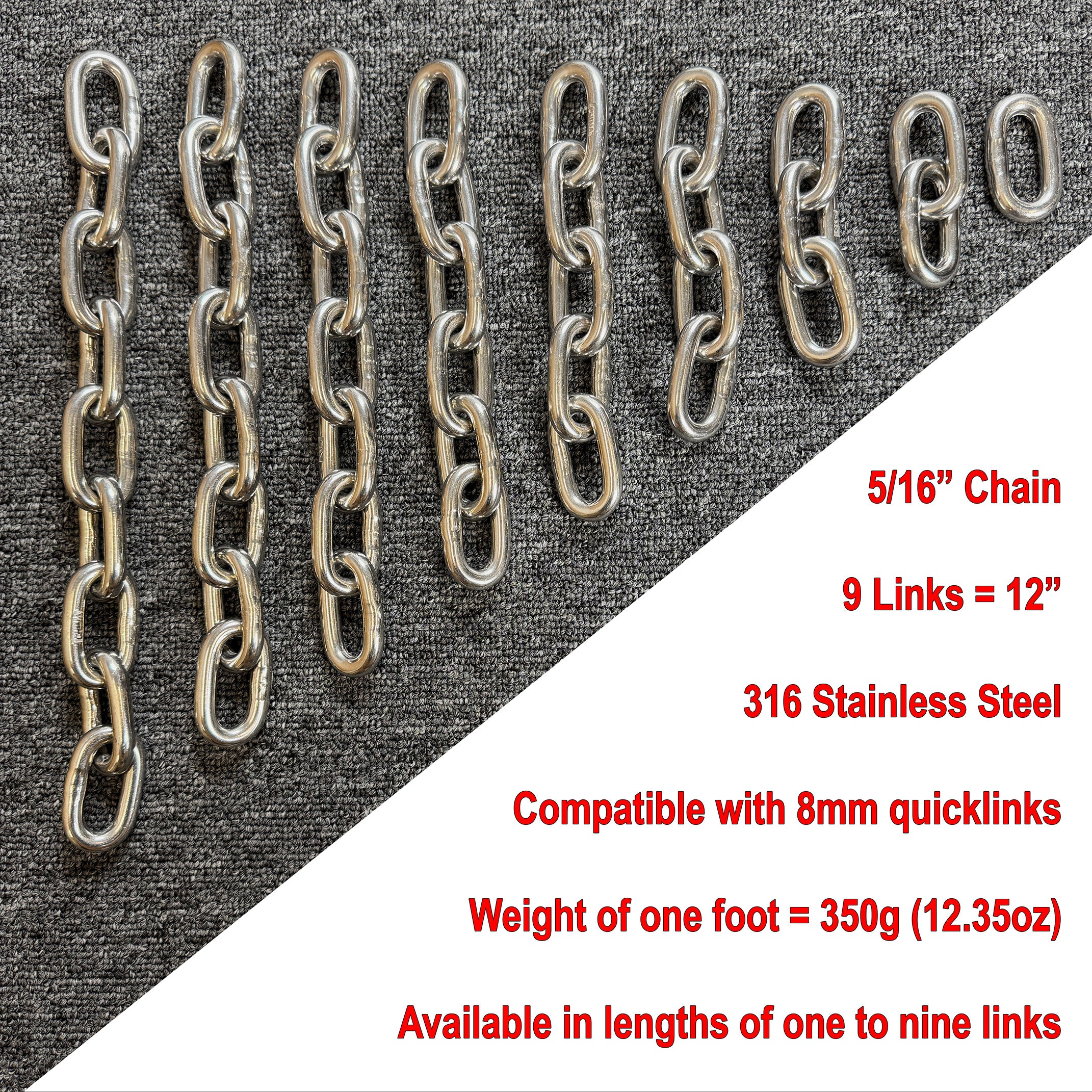 316 Stainless Steel Chain Link