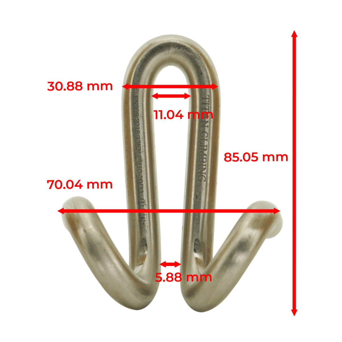 Titan Climbing Ram's Horns Titanium Lower Off