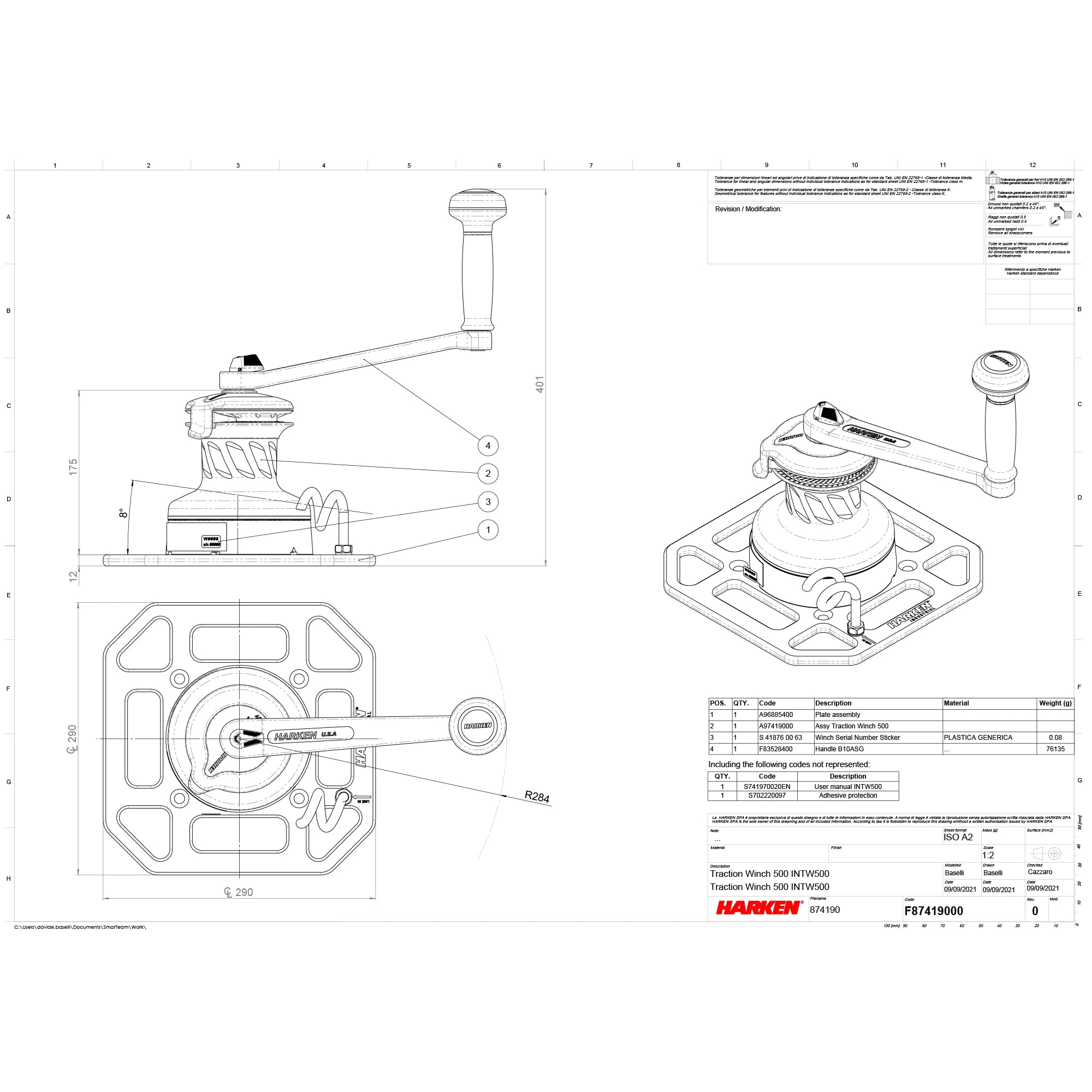 Harken Traction Winch 500