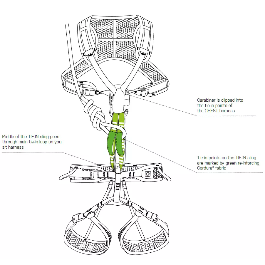Webee Chest Lite + Tie-In Sling