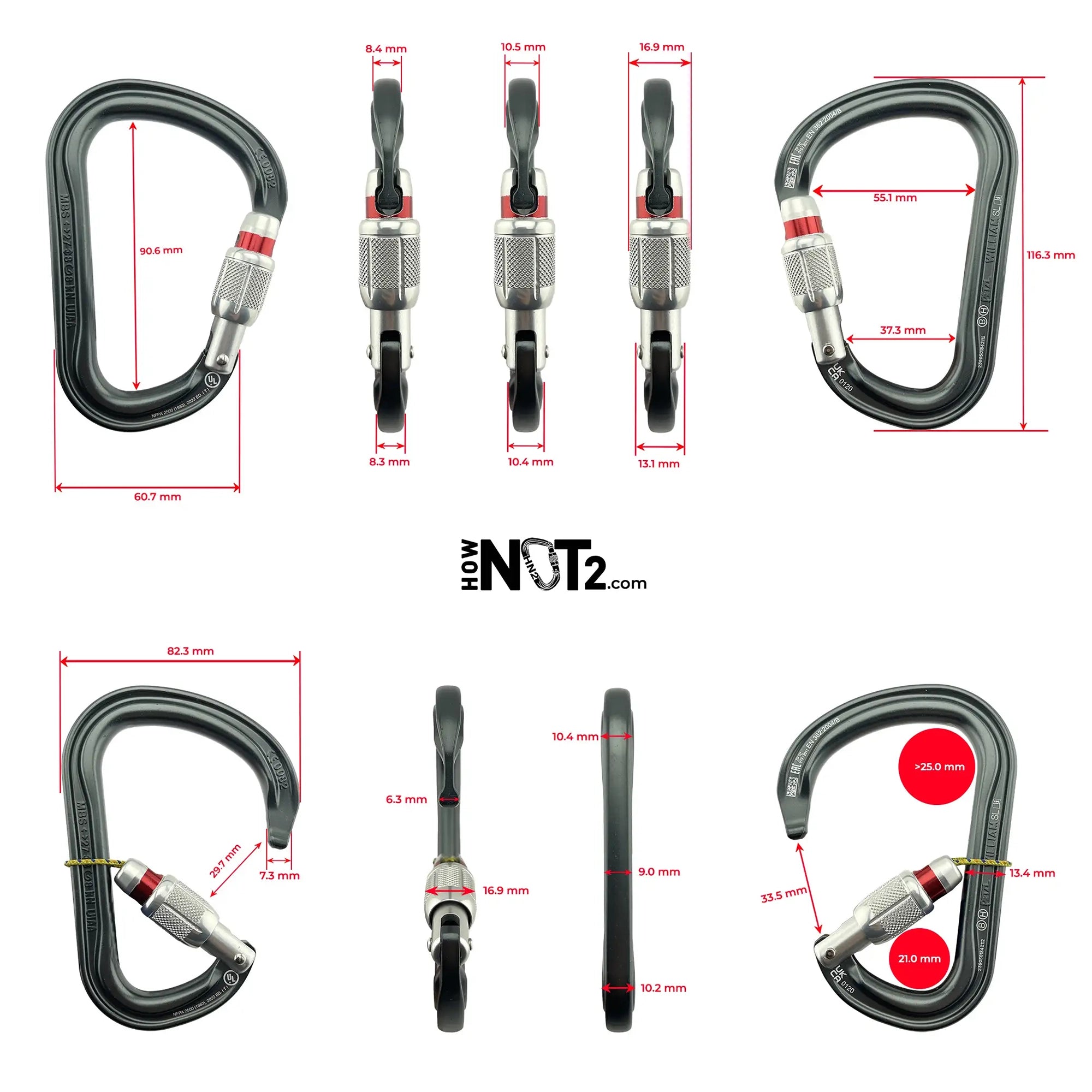 Petzl William Screw-Lock