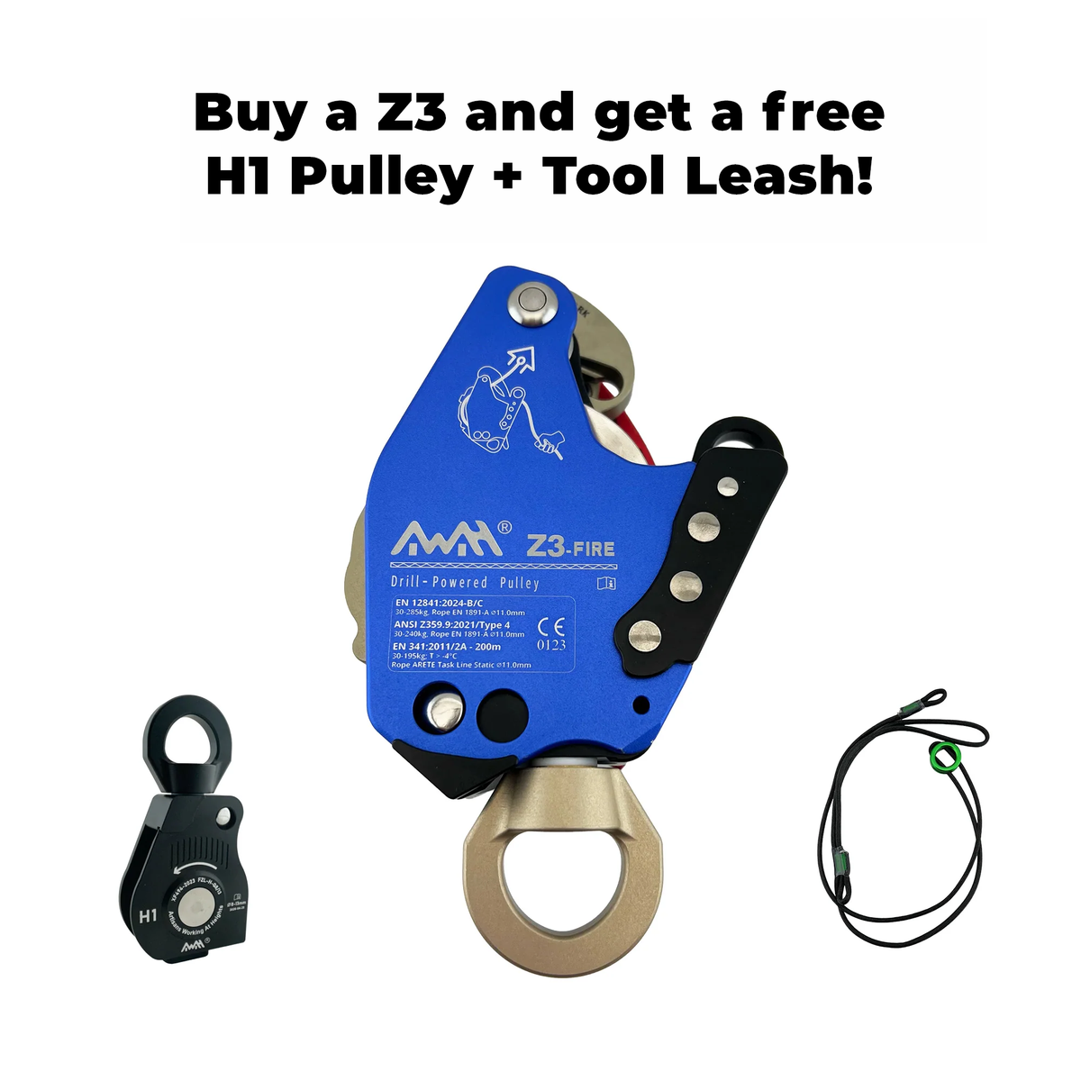 AWAH Z3 Drill Powered Pulley