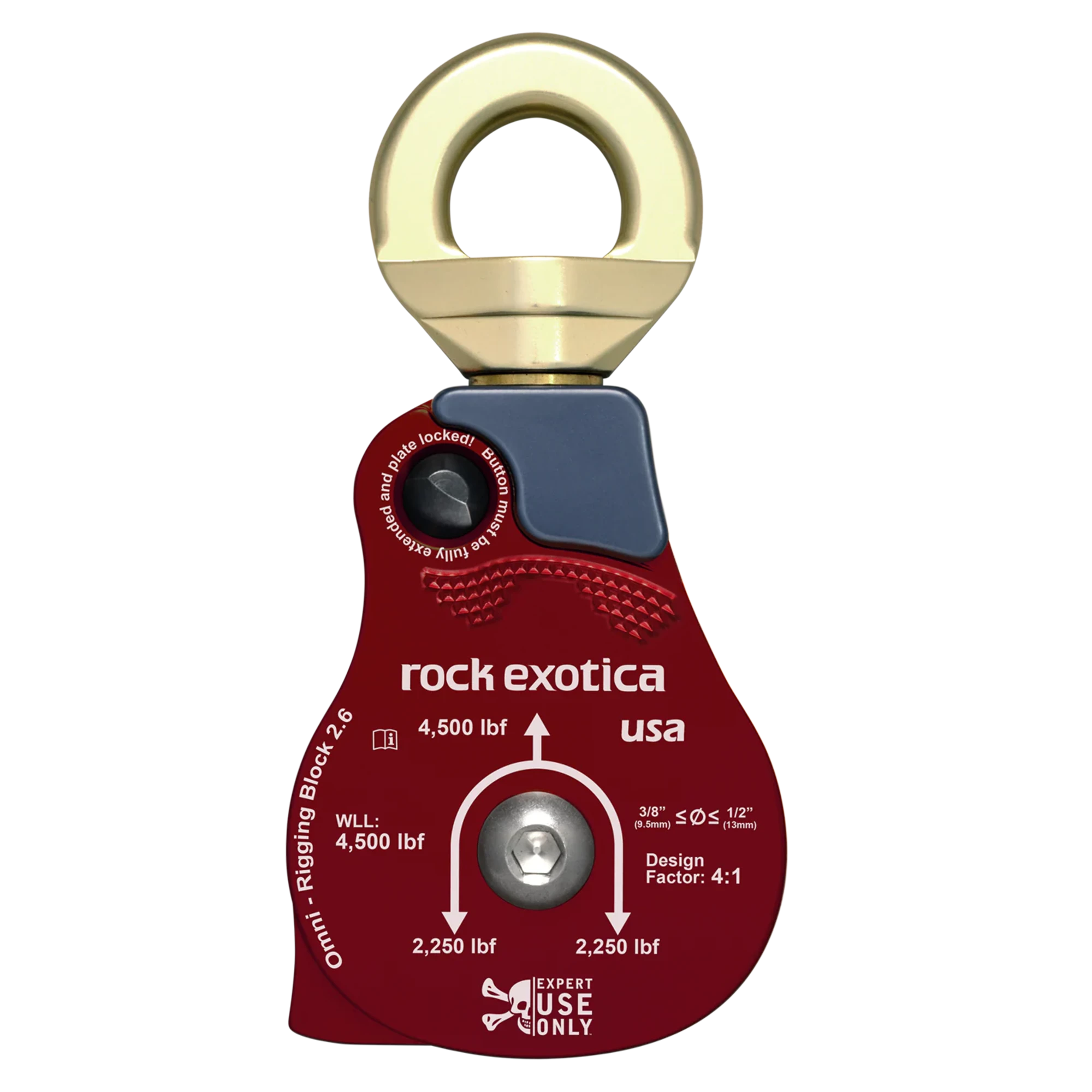 Material Handling Omni Block 2.6" Swivel Pulley