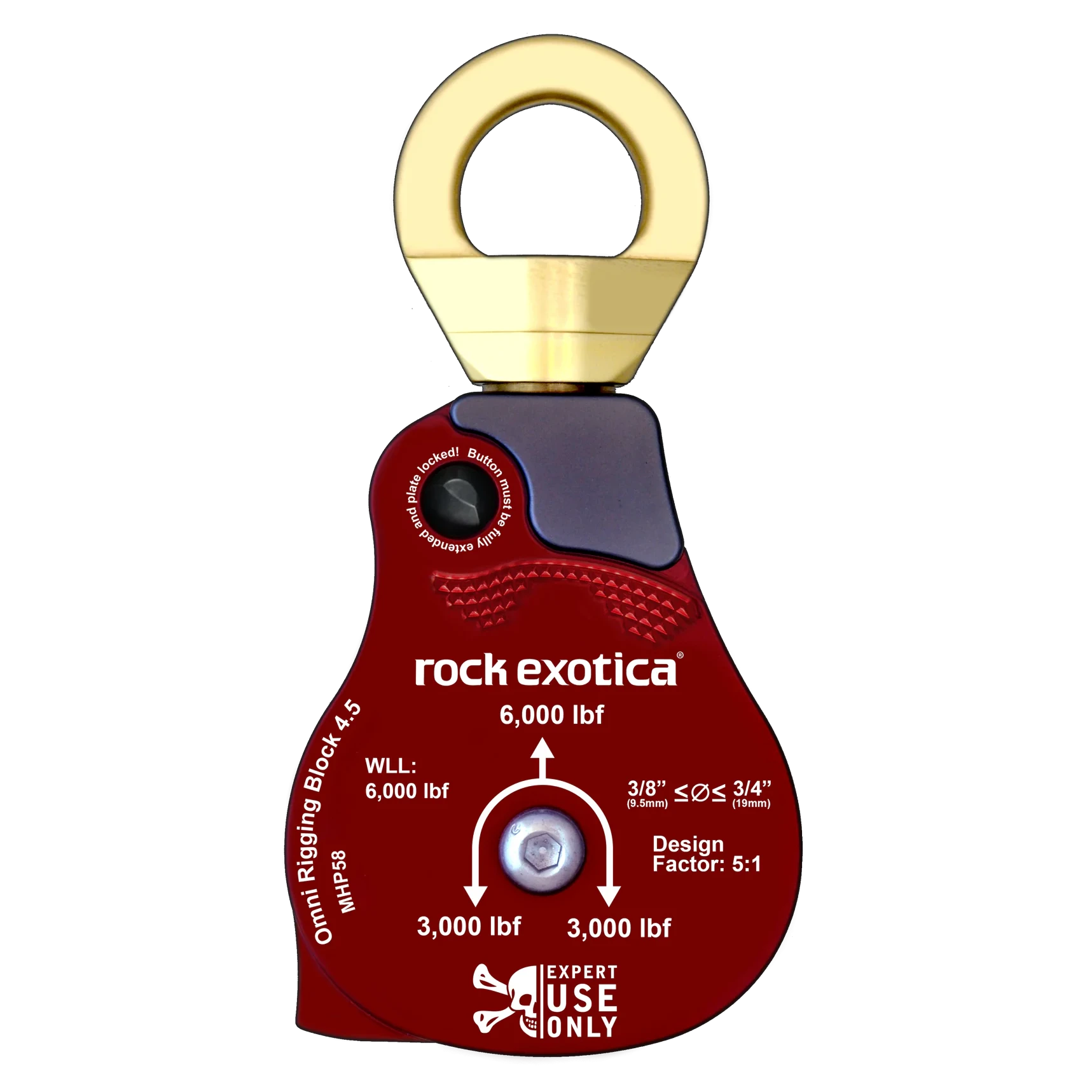 Material Handling Omni Block 4.5" Swivel Pulley